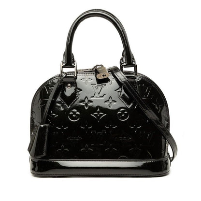 Louis Vuitton Monogram Vernis Alma BB 2-Way Shoulder Bag Noir Manietic Black