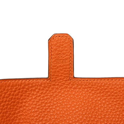 Hermes Amelie Crossbody Shoulder Bag Orange Togo — view 6
