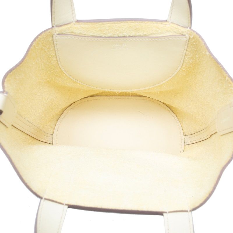 Hermes in the Loop 18 Handbag Jaune Milton Light Yellow Silver Taurillon — view 4