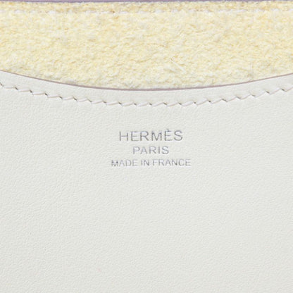 Hermes in the Loop 18 Handbag Jaune Milton Light Yellow Silver Taurillon — view 5