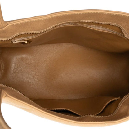 Chanel Quilted CC Logo Reissue Tote Beige Caviar Leather — view 4