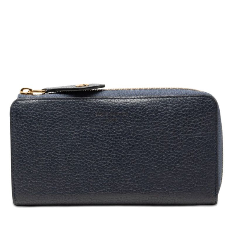 Louis Vuitton Portefeuille Comet L-shaped Zipper Wallet Blue Marine Navy