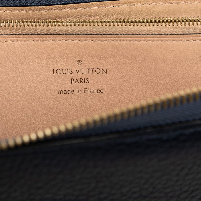 Louis Vuitton Portefeuille Comet L-shaped Zipper Wallet Blue Marine Navy — view 6
