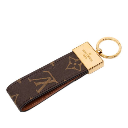 Louis Vuitton Monogram Porte Cles Dragonne Dauphine Key Holder Charm Brown Gold — view 2