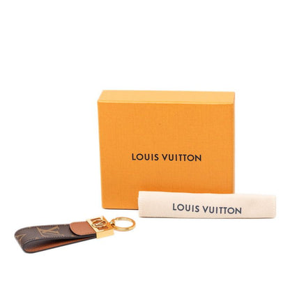Louis Vuitton Monogram Porte Cles Dragonne Dauphine Key Holder Charm Brown Gold — view 7