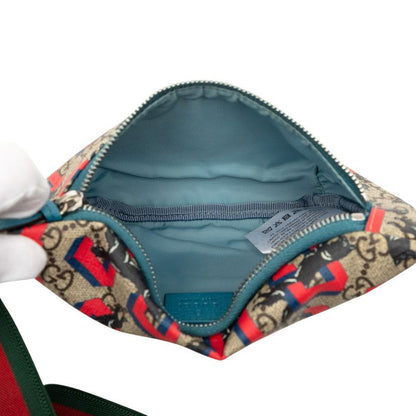 Gucci Children's GG Supreme Sherry Line Waist Bag Beige — view 5