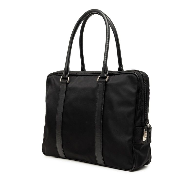 Prada Business Briefcase Black Nylon Leather — view 2