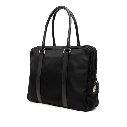 Prada Business Briefcase Black Nylon Leather — view 2