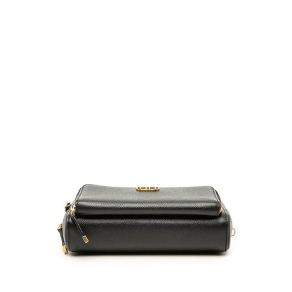 Dior Caro Double Pouch CD Logo Shoulder Bag 2-Way Black Leather — view 3