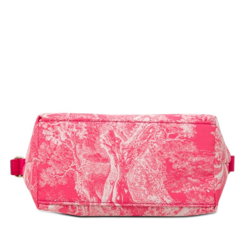 Dior Iviera Nomad Pouch Toile de Jouy Handbag Pink Leather Technical — view 3