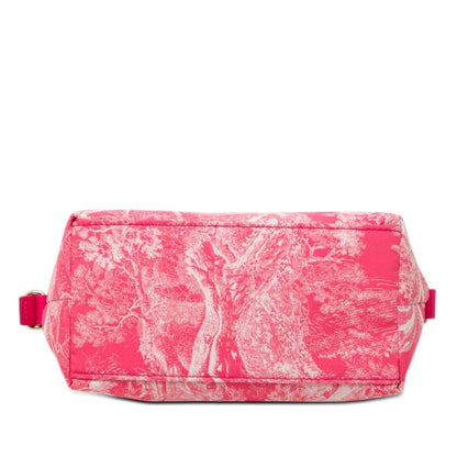 Dior Iviera Nomad Pouch Toile de Jouy Handbag Pink Leather Technical — view 3