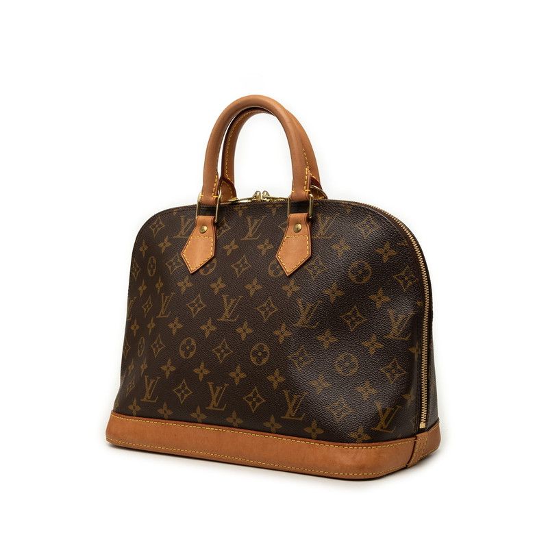 Louis Vuitton Monogram Alma PM Handbag Brown Leather — view 2