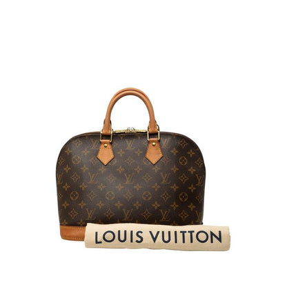 Louis Vuitton Monogram Alma PM Handbag Brown Leather — view 7