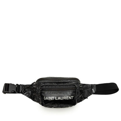 Saint Laurent Nuxx Waist Bag Black Nylon Polyamide