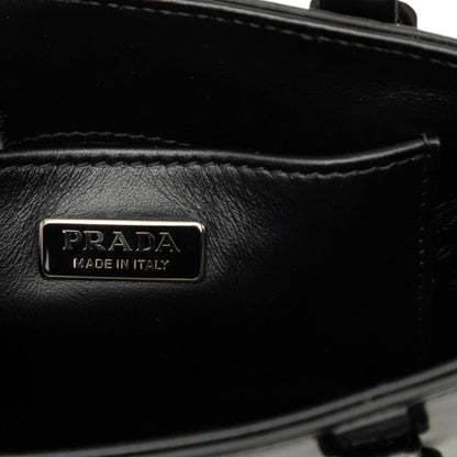 Prada 2-Way Shoulder Bag Black Leather — view 5