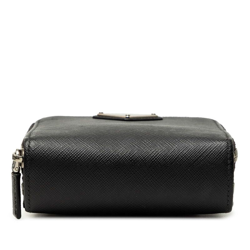Prada Crossbody Shoulder Bag Phone Case Nero Black Saffiano Leather — view 3