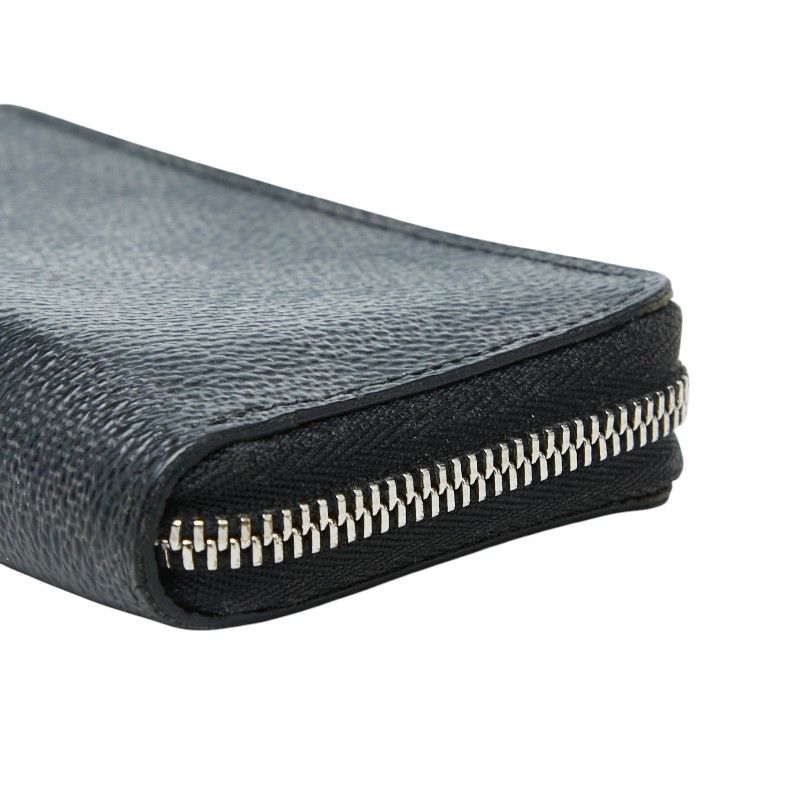 Louis Vuitton Damier Graphite Zippy Coin Purse Black Leather — view 4
