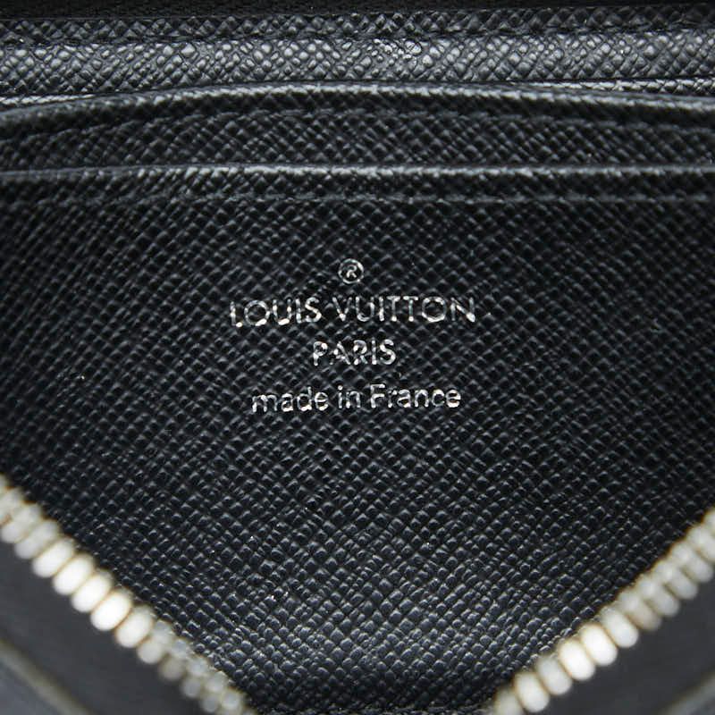 Louis Vuitton Damier Graphite Zippy Coin Purse Black Leather — view 8