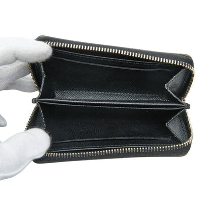 Louis Vuitton Damier Graphite Zippy Coin Purse Black Leather — view 6
