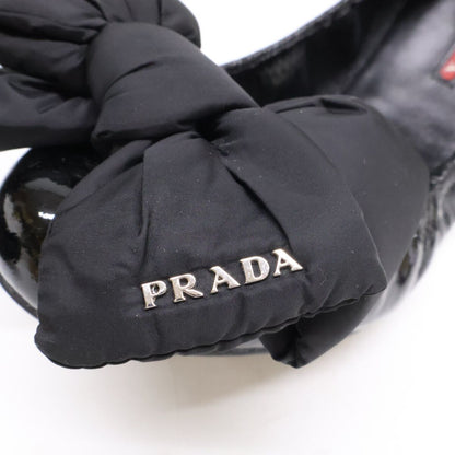 Prada Sport Patent Nylon Ribbon Flat — view 7