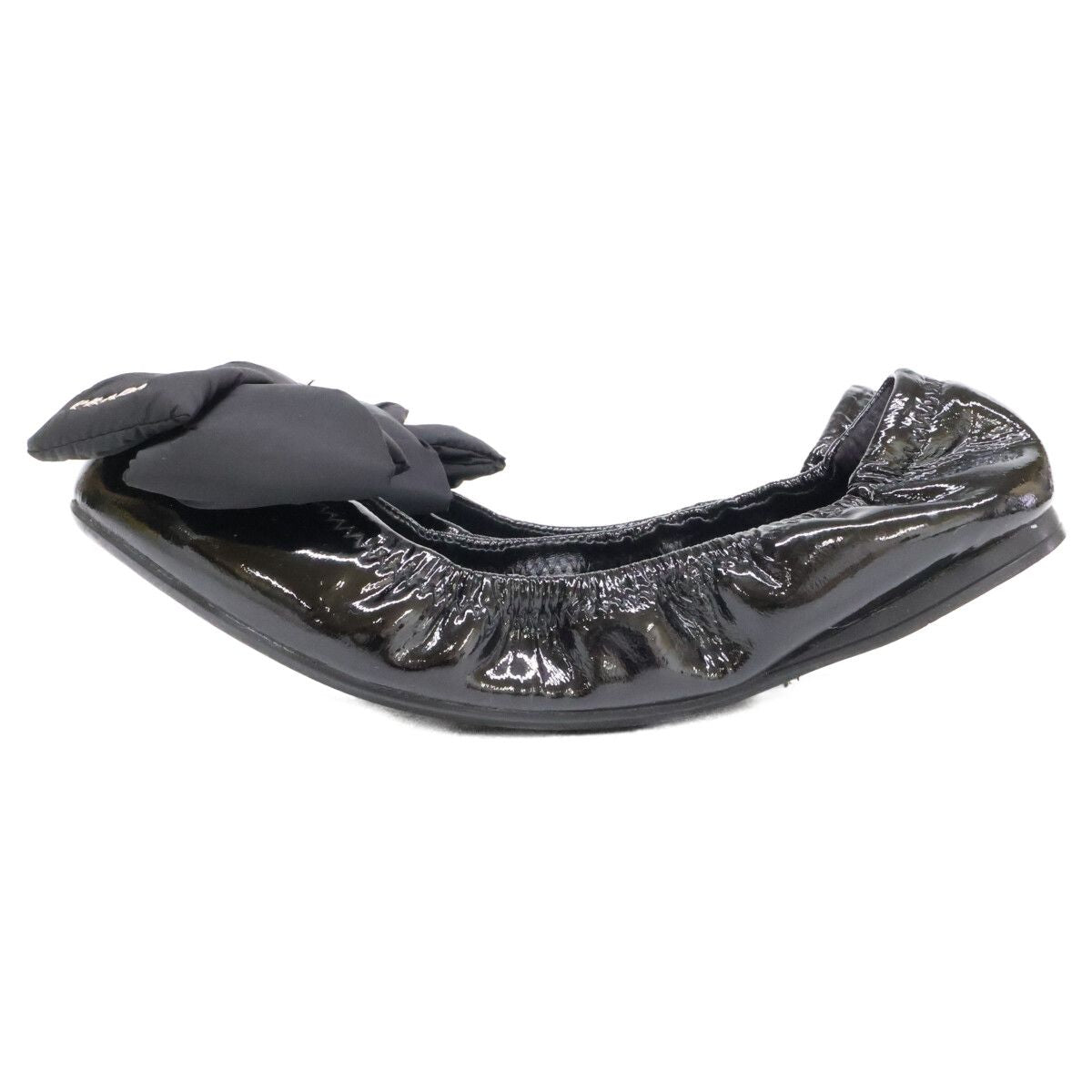 Prada Sport Patent Nylon Ribbon Flat — view 2