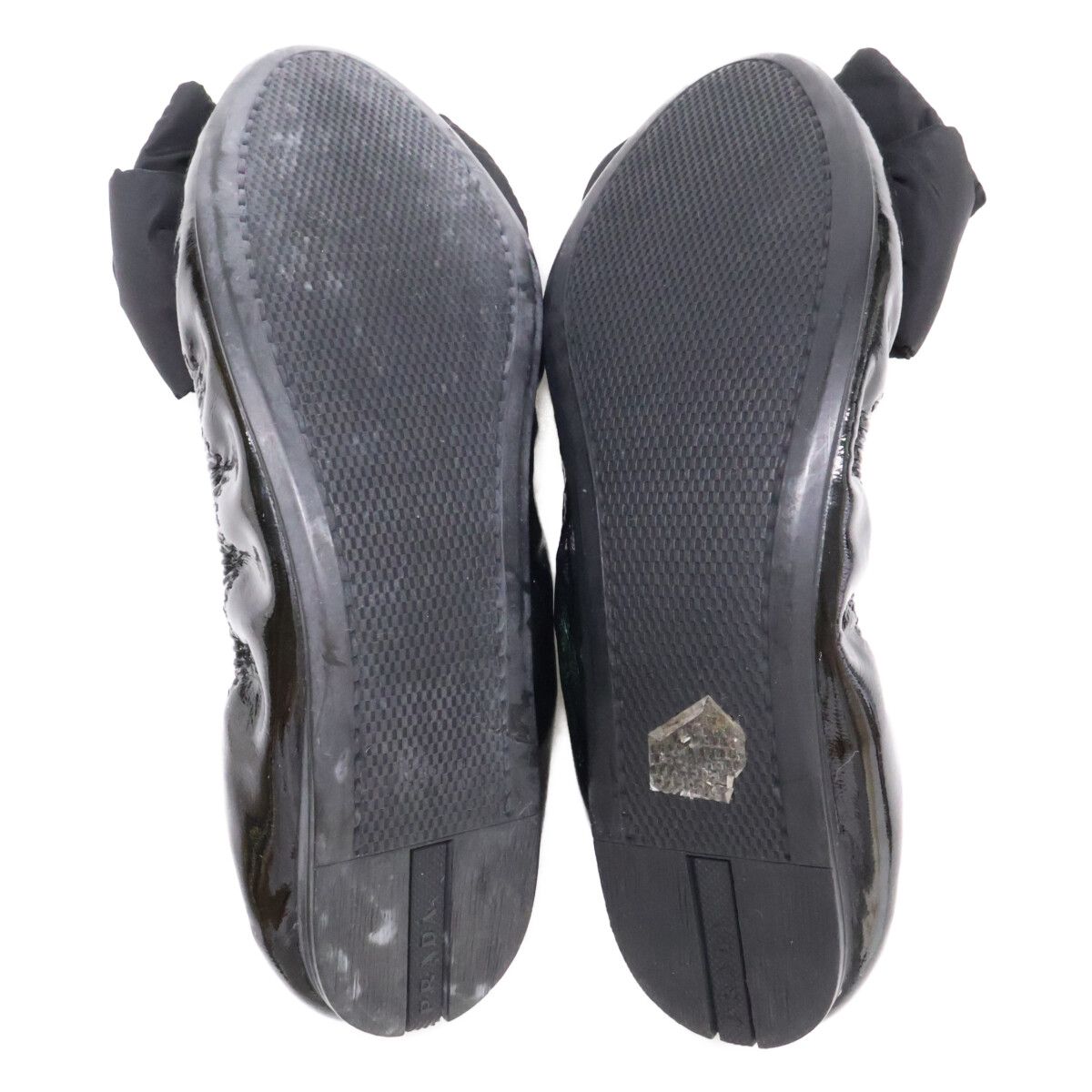 Prada Sport Patent Nylon Ribbon Flat — view 6