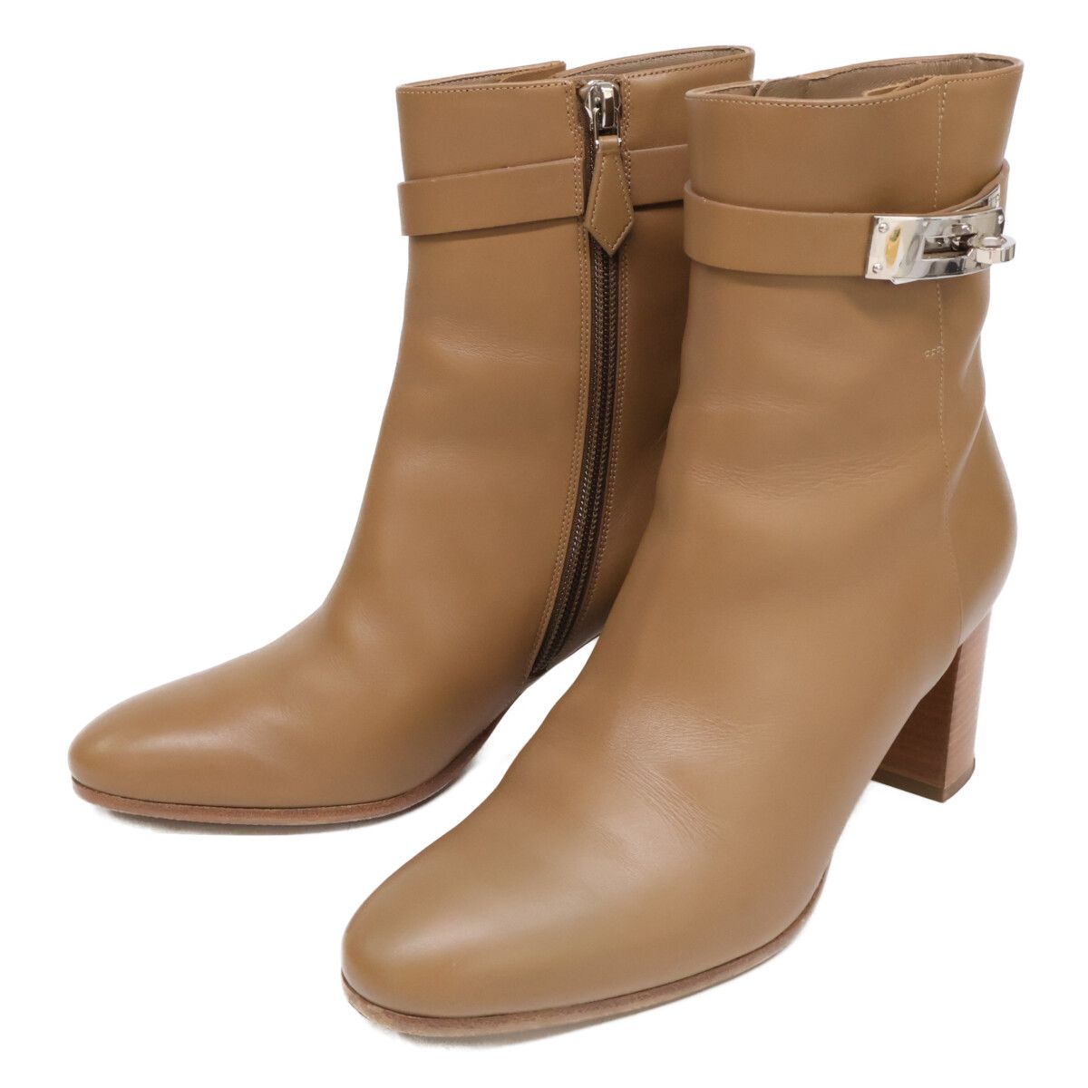 Hermes Saint Germain Kelly Leather Short Boots