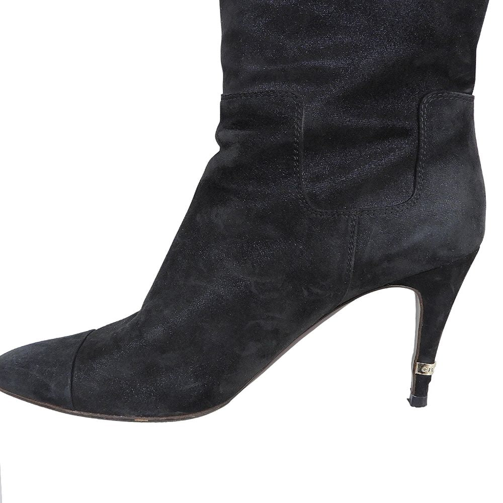 Chanel Heels Long Boots Black — view 4