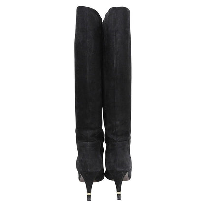 Chanel Heels Long Boots Black — view 5