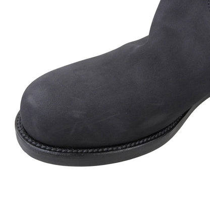 Hermes Side Zip Long Boots Black — view 3