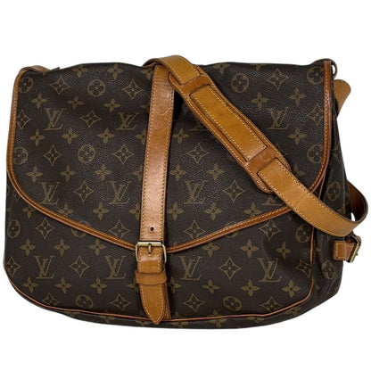 Louis Vuitton Saumur 35 Shoulder Bag Monogram Brown
