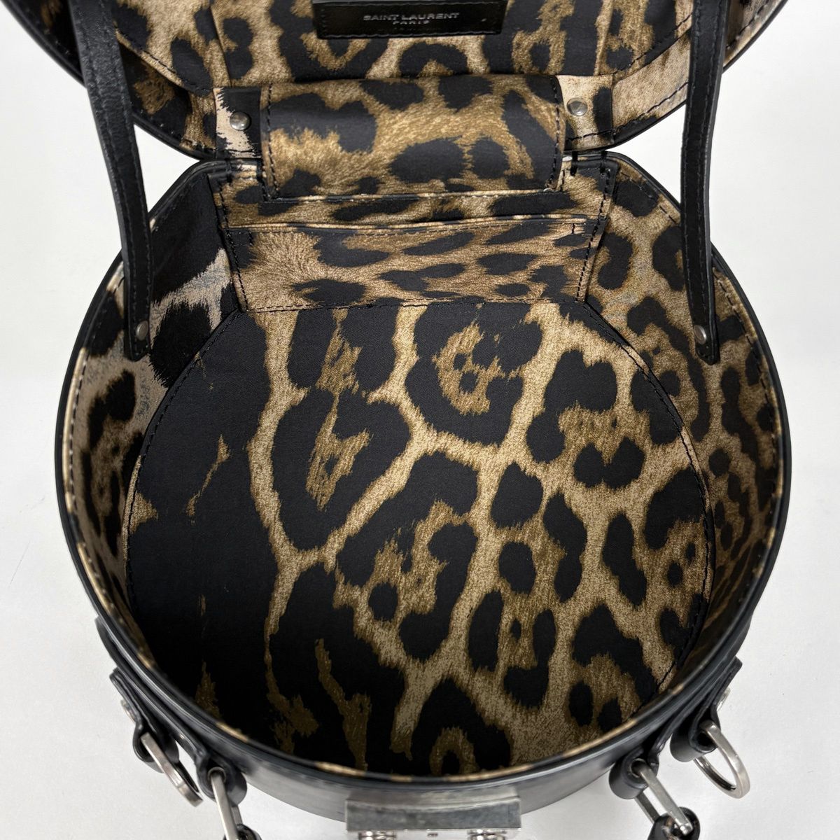 Saint Laurent Mika Box Handbag 2-Way Leather Black — view 7