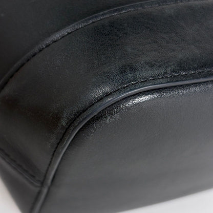 Celine Small Bucket Cuile Triomphe Shoulder Bag Leather Black — view 3