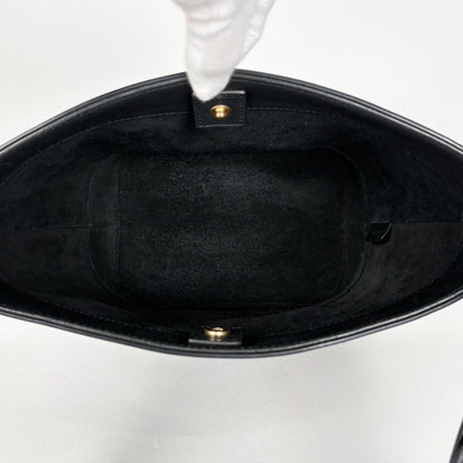 Celine Small Bucket Cuile Triomphe Shoulder Bag Leather Black — view 8