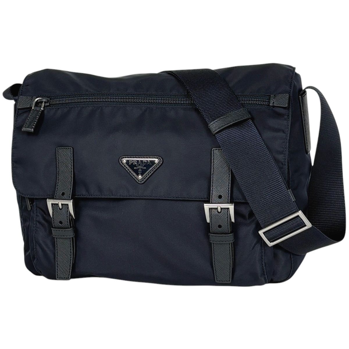 Prada Shoulder Bag Tessuto Nylon Blue