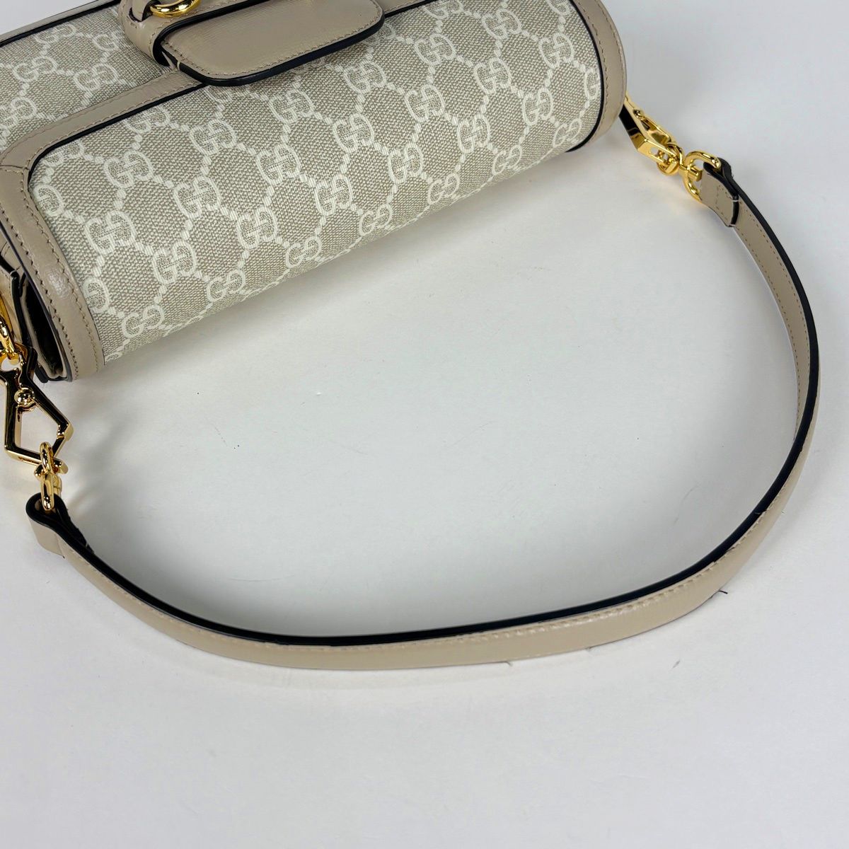 Gucci Handbag Horsebit 2-Way GG Supreme Beige — view 6