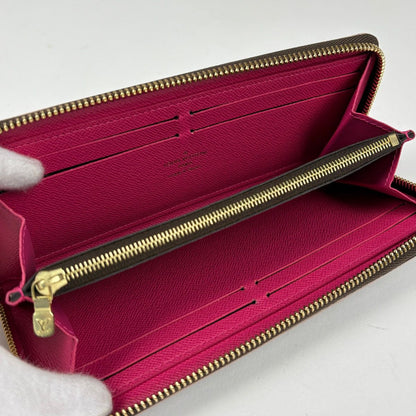 Louis Vuitton Portefeuille Clemence Wallet Zip Around Monogram Brown — view 5