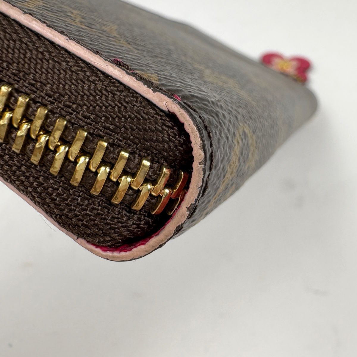Louis Vuitton Portefeuille Clemence Wallet Zip Around Monogram Brown — view 3