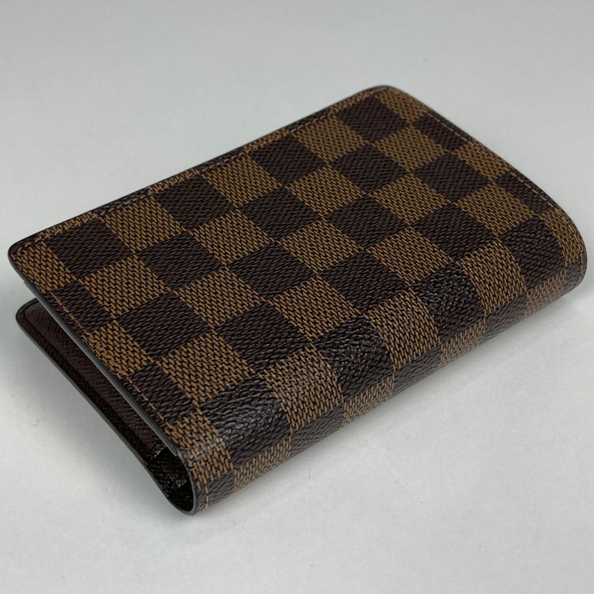 Louis Vuitton Porte-Monnaie Biet Viennois Bifold Wallet Kiss Lock Damier Brown — view 2