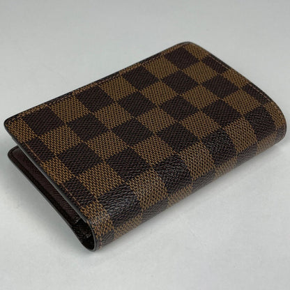 Louis Vuitton Porte-Monnaie Biet Viennois Bifold Wallet Kiss Lock Damier Brown — view 2