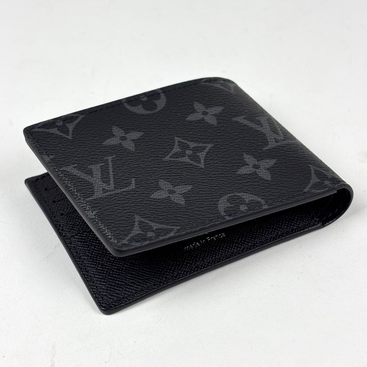 Louis Vuitton Portefeuille Calf Bifold Wallet Monogram Eclipse Noir — view 2