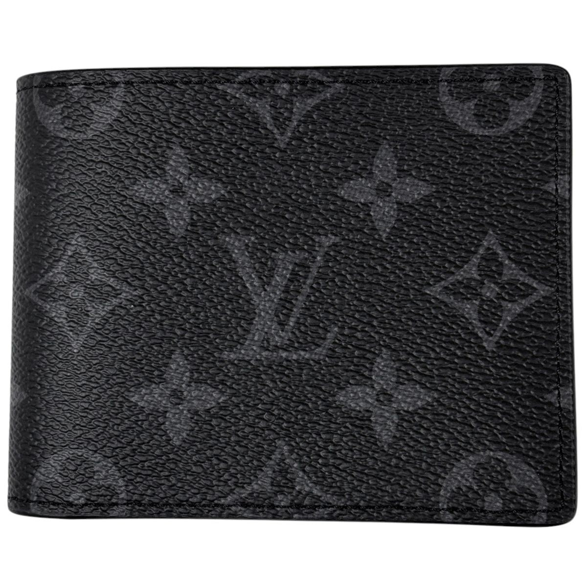 Louis Vuitton Portefeuille Calf Bifold Wallet Monogram Eclipse Noir