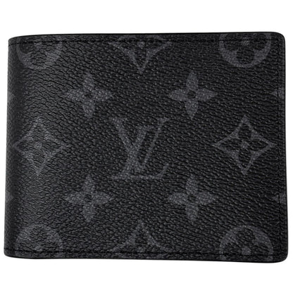 Louis Vuitton Portefeuille Calf Bifold Wallet Monogram Eclipse Noir