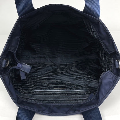 Prada Tote 2-Way Nylon Navy — view 8