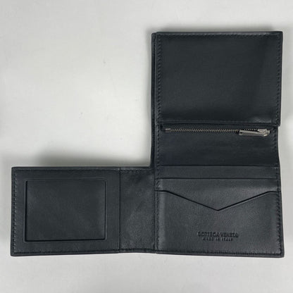 Bottega Veneta Bifold Wallet Intrecciato Leather Black — view 6