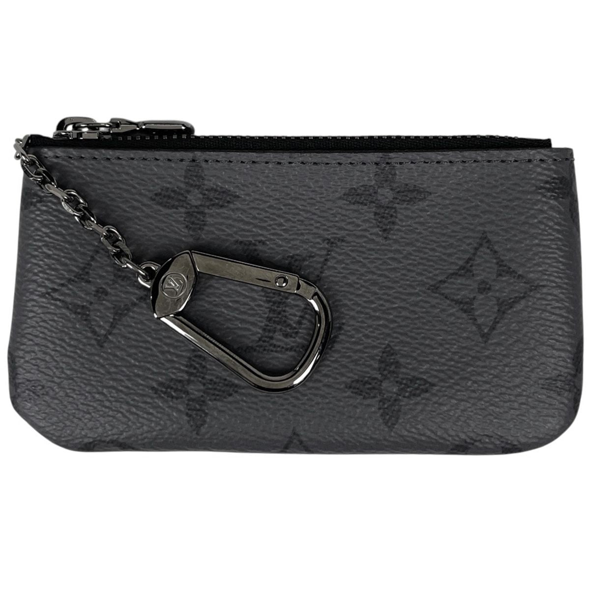 Louis Vuitton Card & Key Case Pochette Cles Coin Monogram Eclipse Reverse Noir