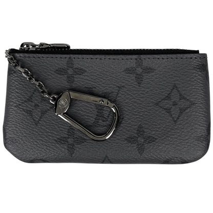 Louis Vuitton Card & Key Case Pochette Cles Coin Monogram Eclipse Reverse Noir