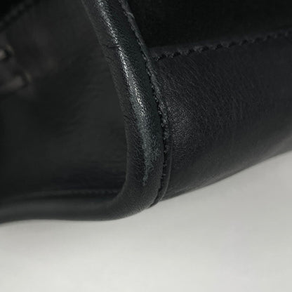 Loewe Handbag Amazona 28 Anagram Suede Black — view 3