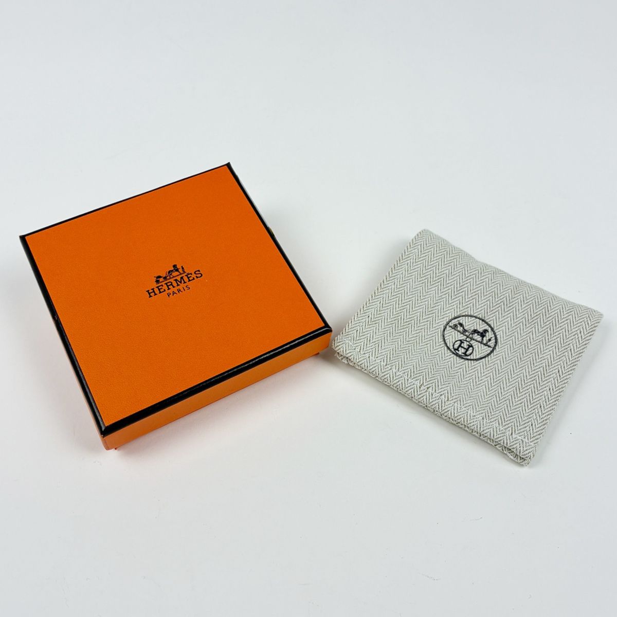 Hermes Key Holder Cheval Horse Key Ring Metal Silver — view 6