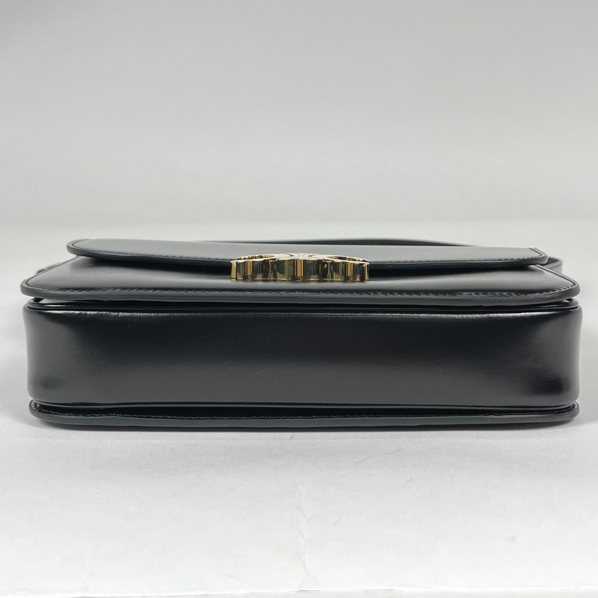 Celine Shoulder Bag Triomphe Leather Black — view 5